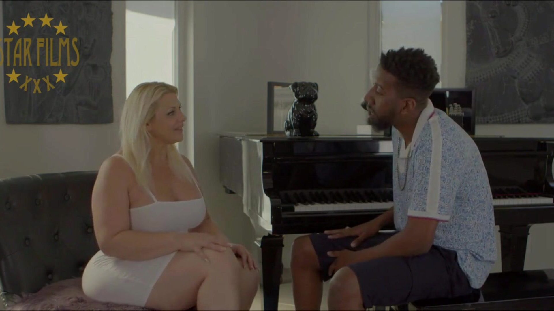 Musicians Hot milky woman takes music lessons and learns about large ebony schlong  She gets group-fucked in every pose and takes the explosion  Black White Sex.  Very HOT!!!